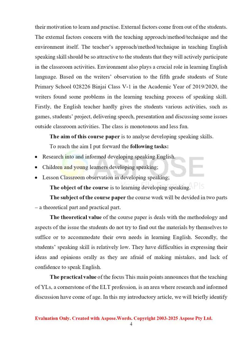 Improving Speaking Skills 4