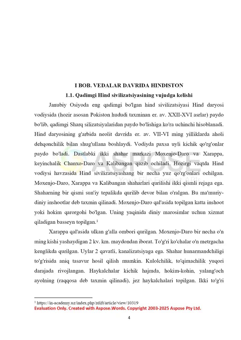 Veda davrida Hindiston 4