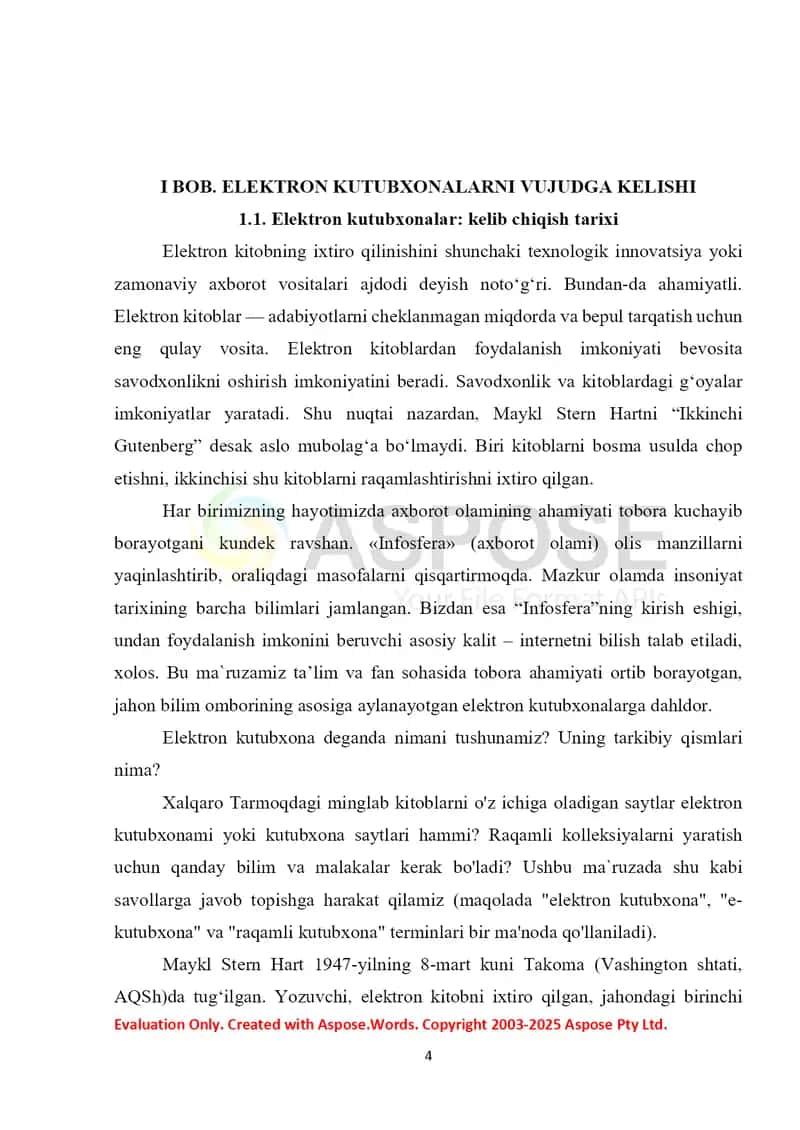 Elektron kutubxonalar: kelib chiqish tarixi va rivojlanish istiqboli 4