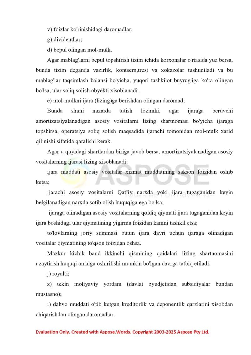 Yuridik shaxslardan olinadigan foyda solig’i 4