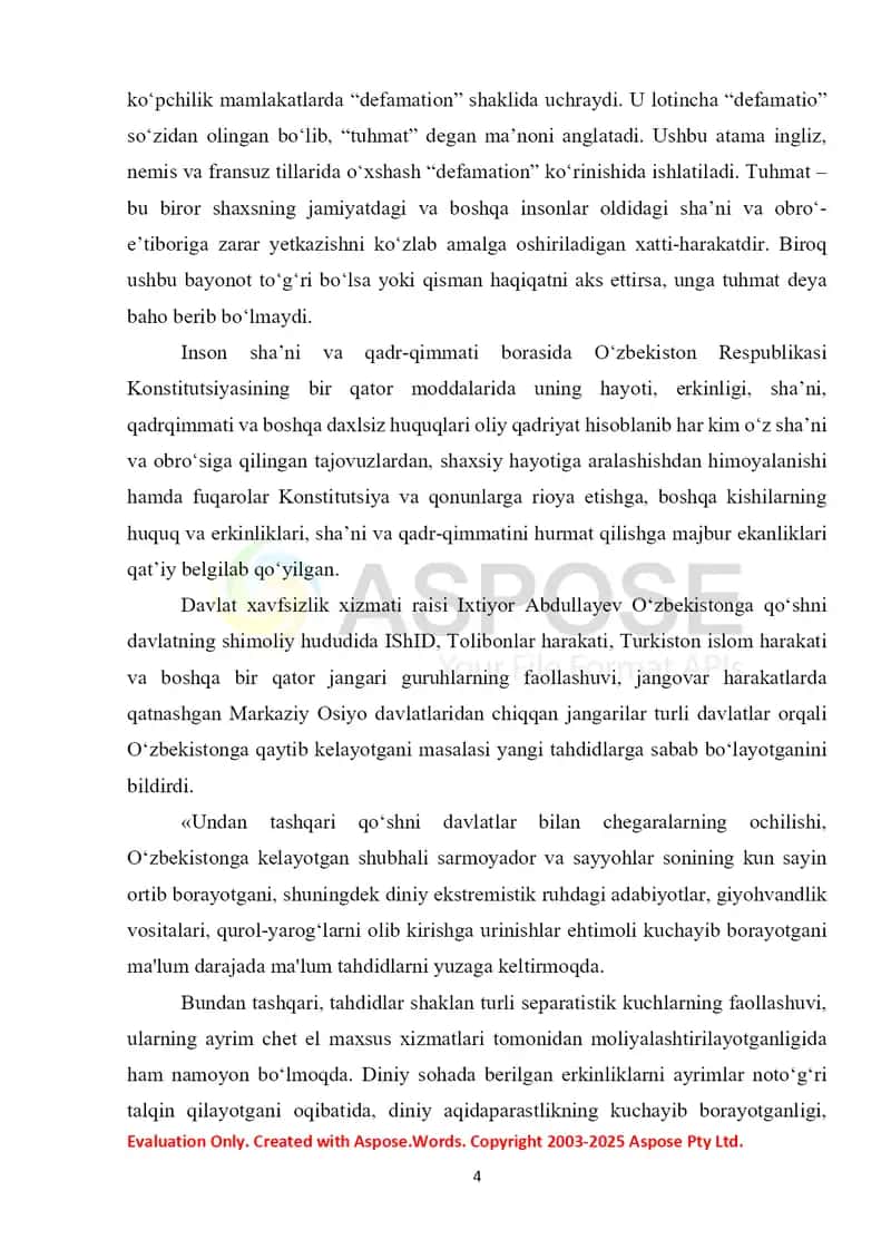 O‘zbekiston Respublikasining konstitutsiyaviy tuzumiga tajovuz qilish 4