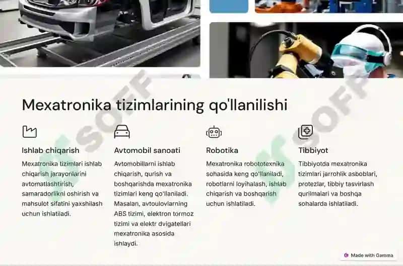 Zamonaviy mexatronika 4
