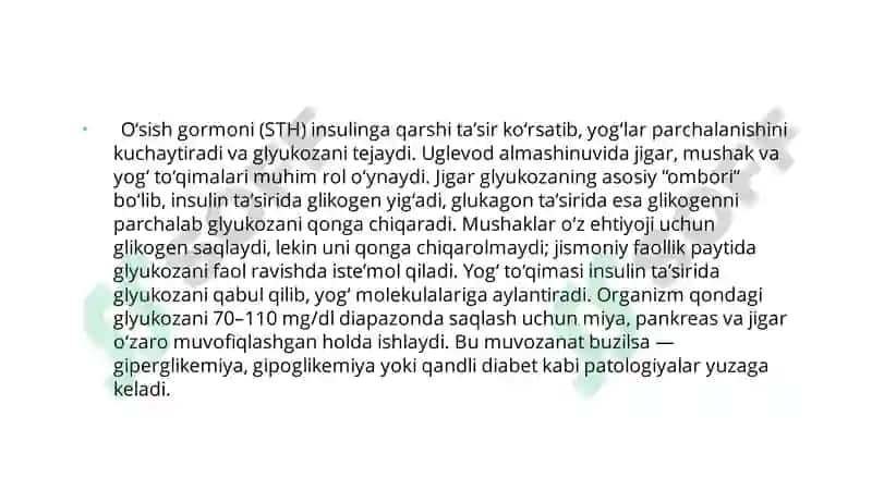 Uglevod almashinuvi 4