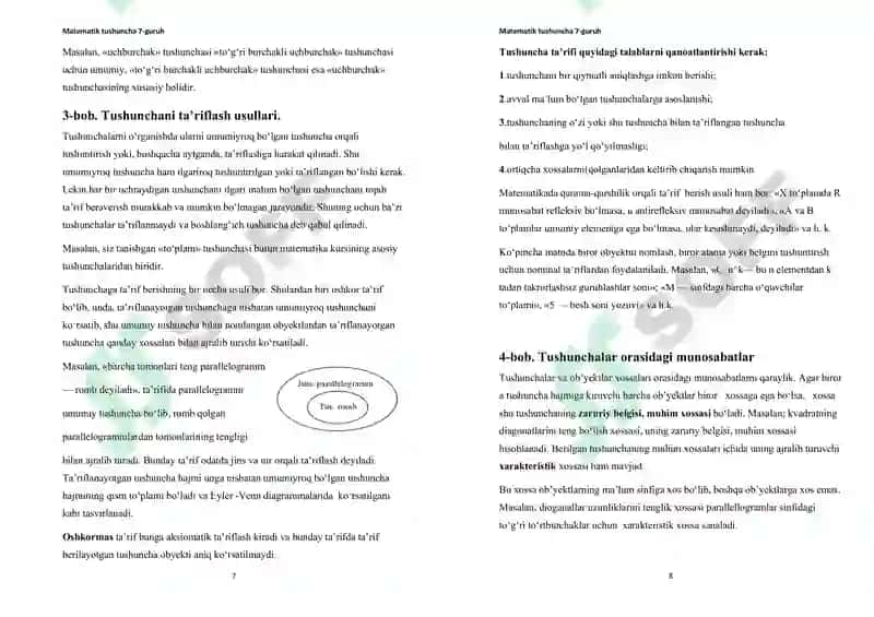 Matematik tushuncha 7-guruh 4