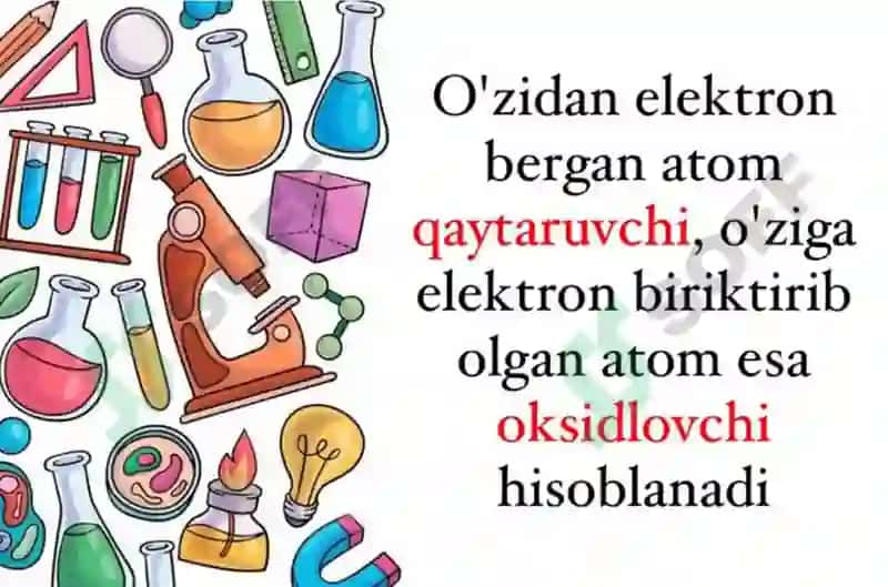 oksidlanish qaytarilish reaksiyalari 4