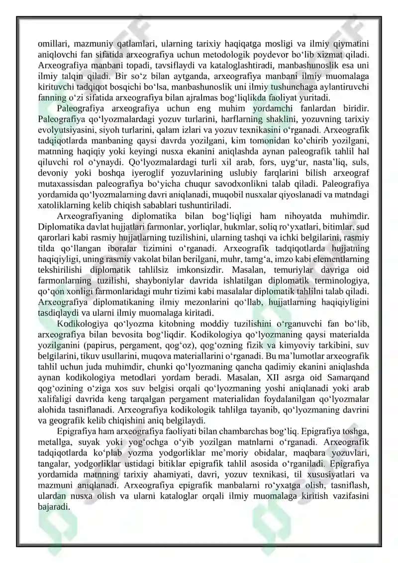 Arxeografiya va uning vazifalari 4