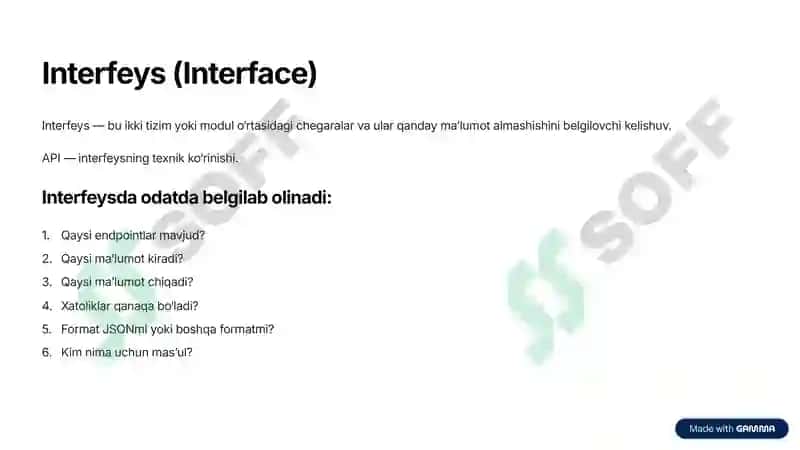 RESTful API Dizayni va Interfeyslar 4
