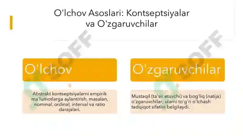 O'lchov va operatsionallashtirish 4