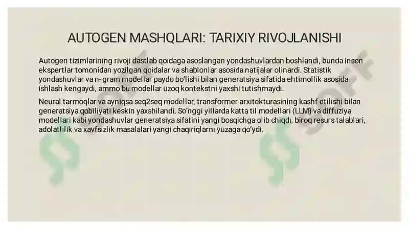 Autogen mashqlarning yangi usullari 4