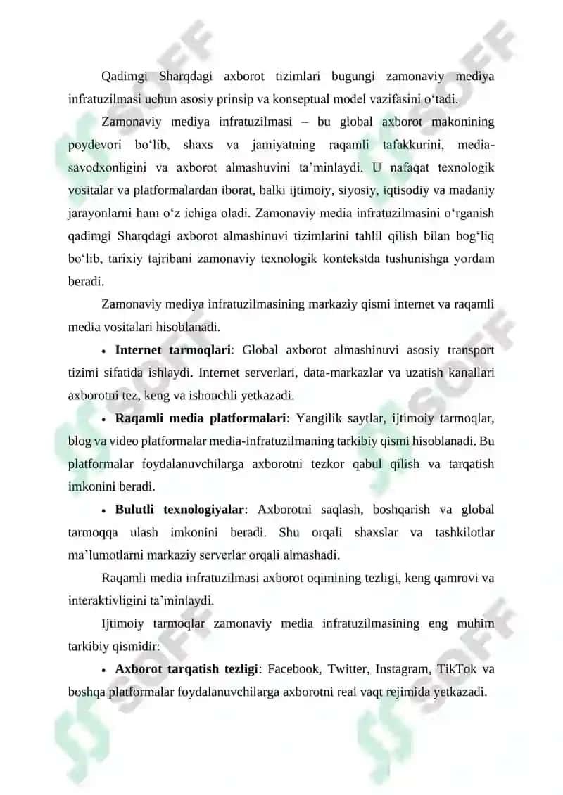 QADIMGI SHARQDAGI AXBOROT ALMASHINUVI TIZIMLARINING ZAMONAVIY MEDIYA INFRATUZILMASI BILAN QIYOSIY TAHLILI 4