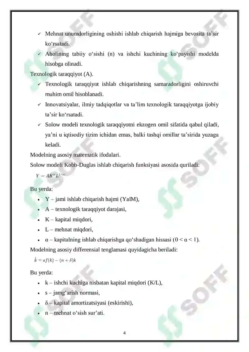 Solov modeli 4