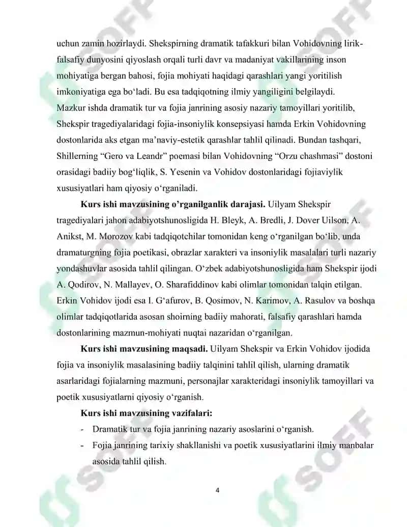 UILYAM SHEKISPR VA ERKIN VOHIDOV DRAMATIK ASARLARIDA FOJIA VA INSONIYLIK MASALASI 4