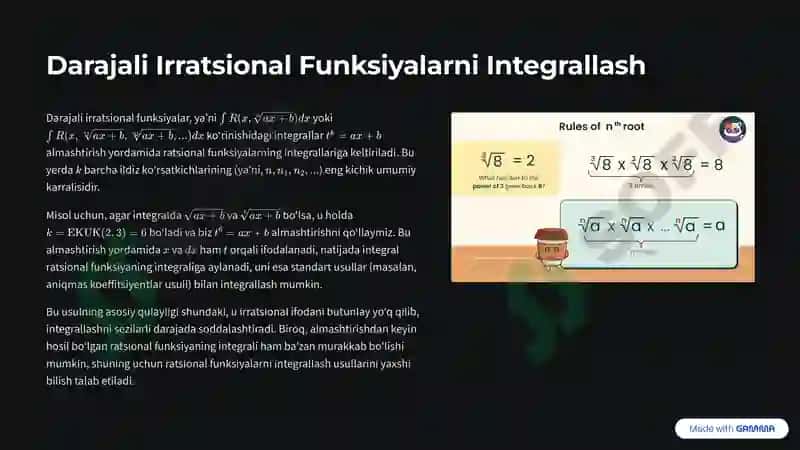Integrallash Usullari 4