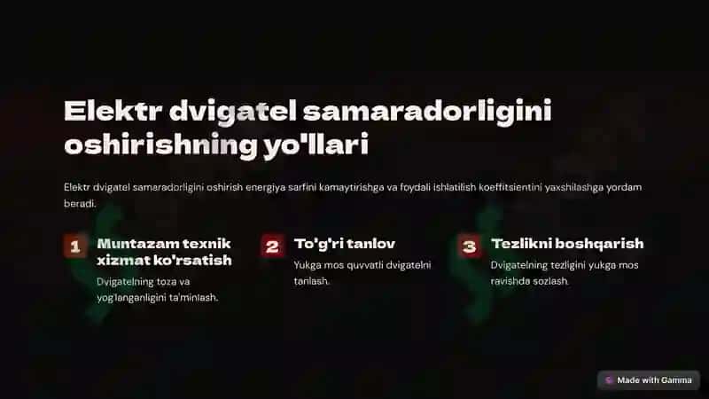 Elektr dvigatel quvvatini hisoblash 4