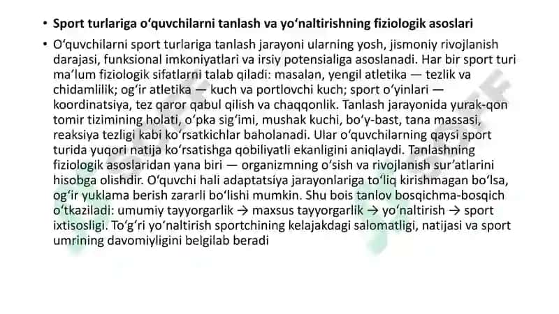 Jismoniy tarbiya gigiyenasi va sportning tibbiy fiziologik asoslari 4
