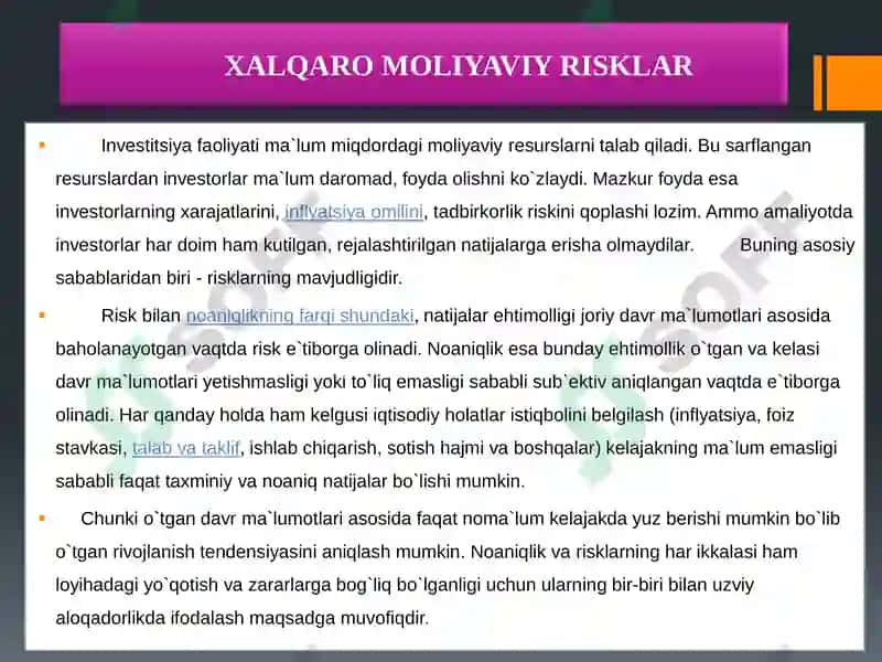 Xalqaro moliyaviy risklar va xalqaro reyting agentliklari 4