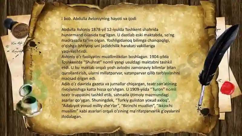 Abdulla Avloniyning hayoti va ijodi 4