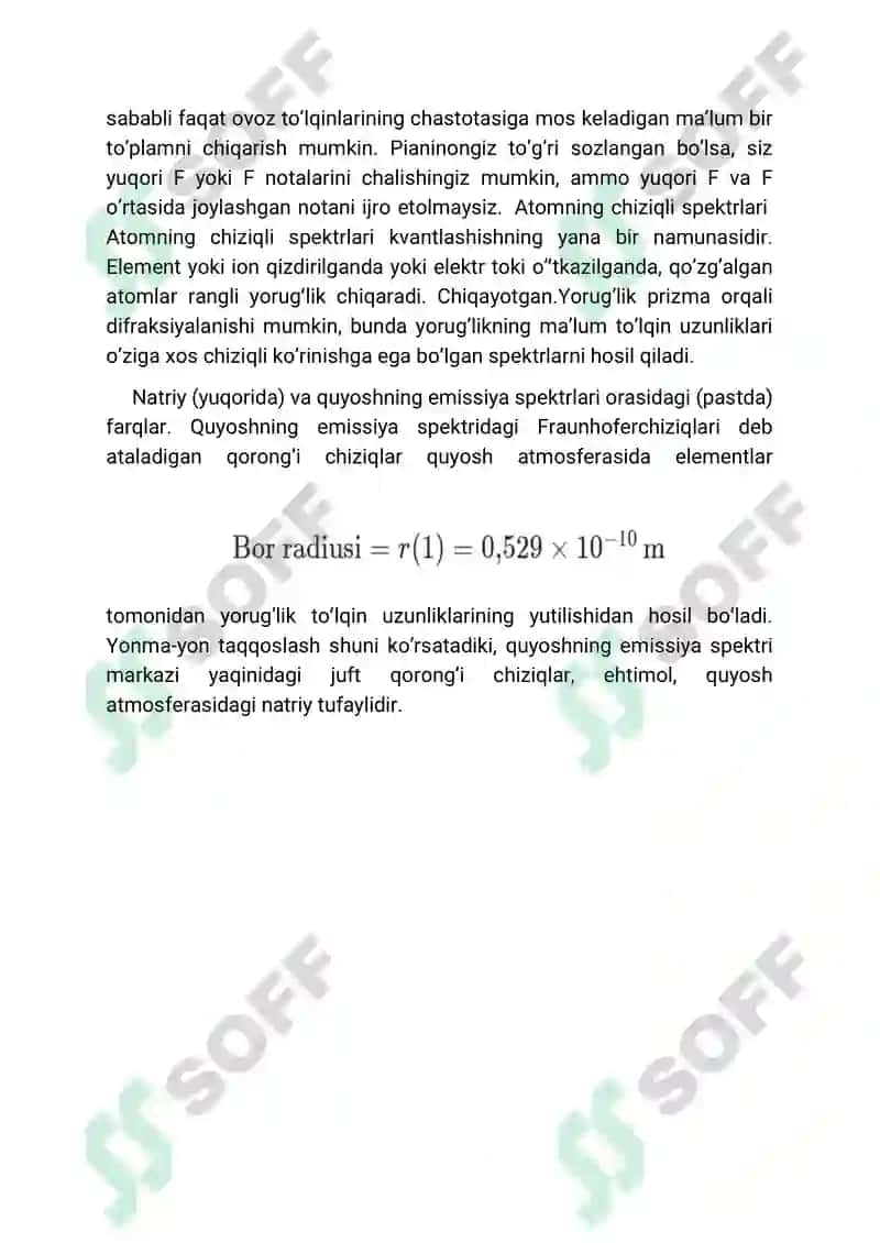 Vodorot atomining Bor nazaryasi 4
