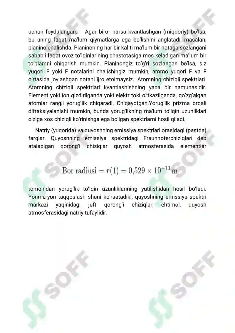 Vodorot atomining Bor nazaryasi 4