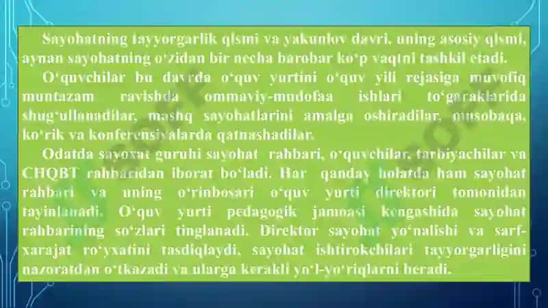 Sayohatlar tashkillash va o‘tkazish 4