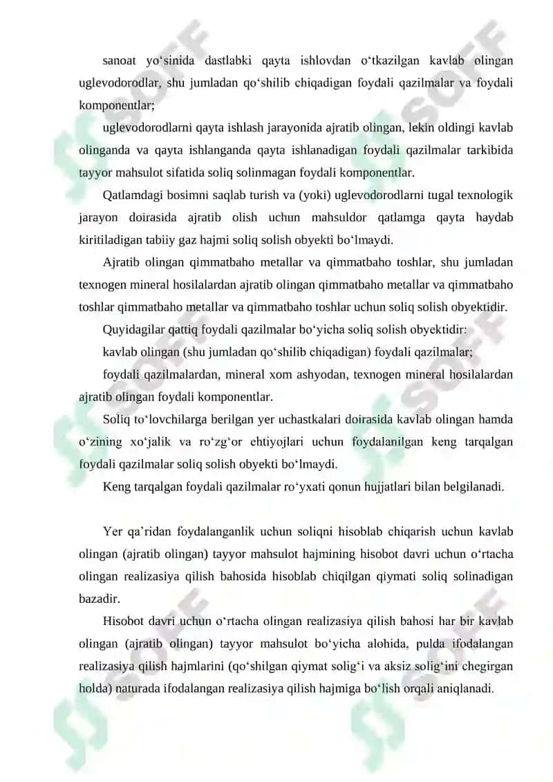 Suv resurslaridan foydalanganlik uchun soliqning stavkalari 4