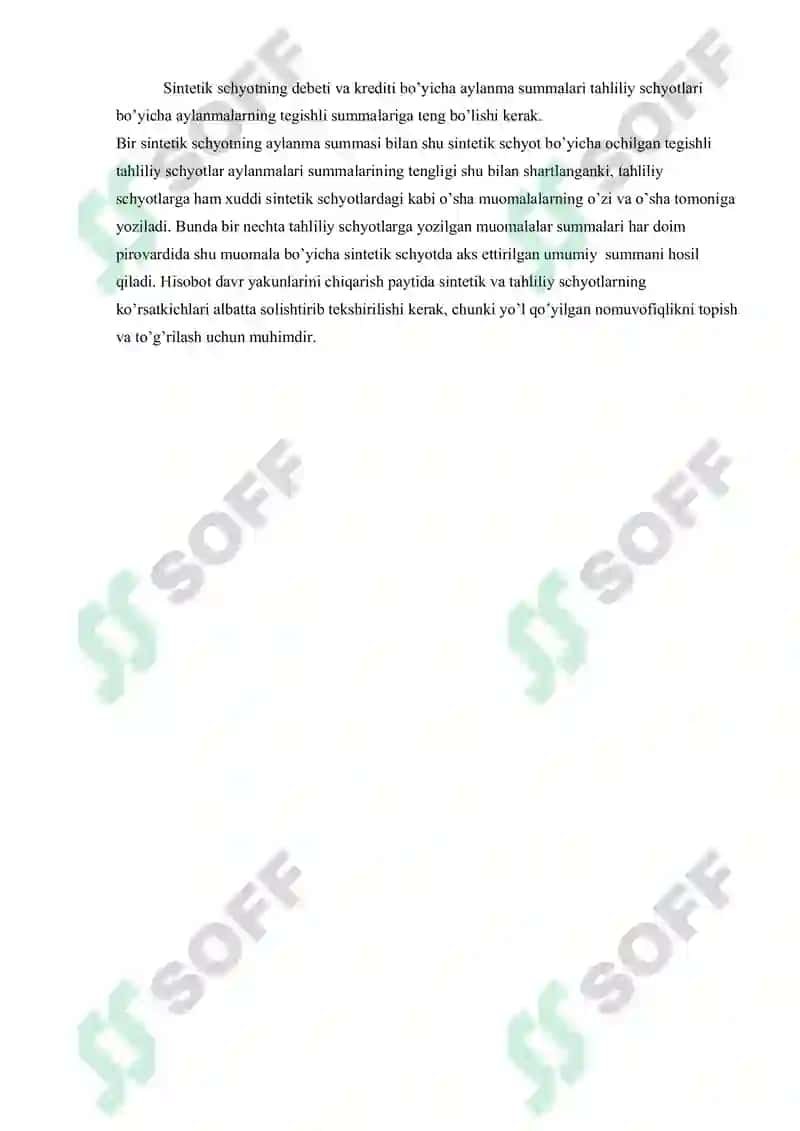 SINTETIK VA TAHLILIY (ANALITIK) HISOB 4