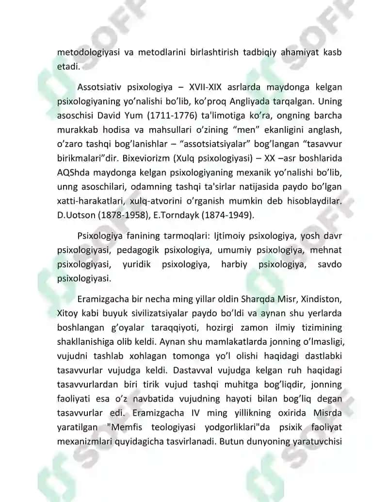 Umumiy psixologiya fanining predmeti, maqsad va vazifalari 5