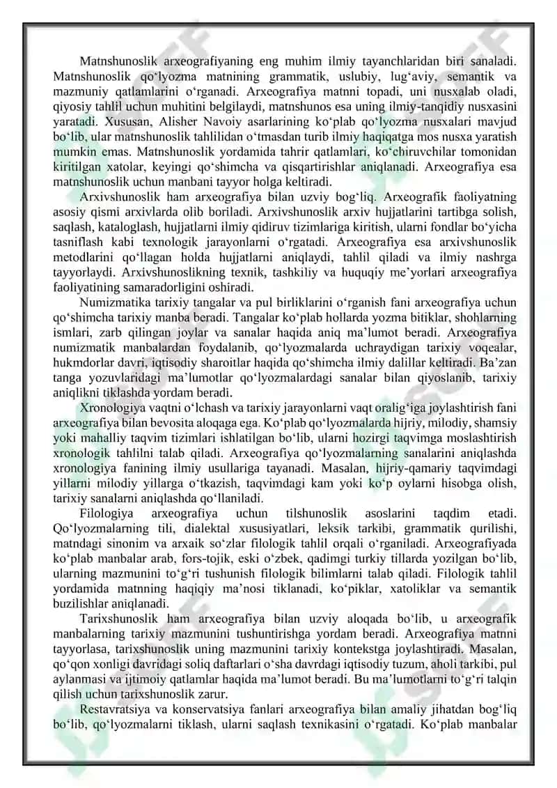 Arxeografiya va uning vazifalari 5