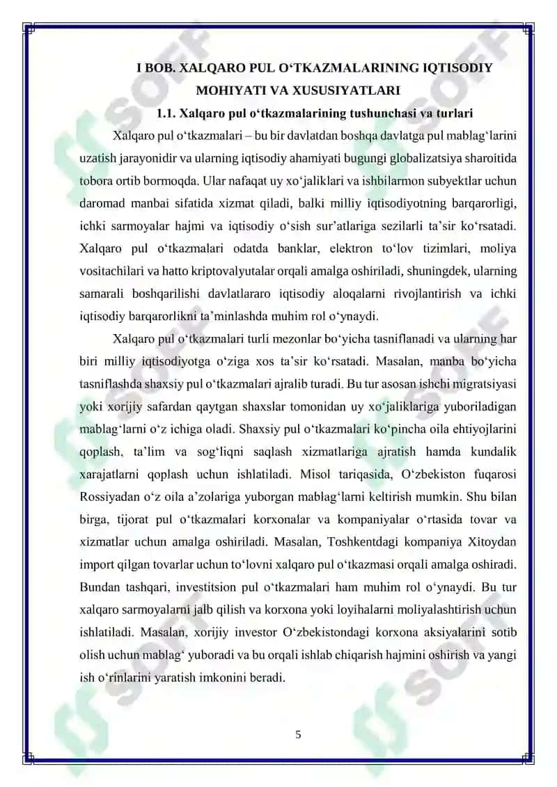 Xalqaro pul o‘tkazmalarining iqtisodiy o‘sishga ta’siri 5