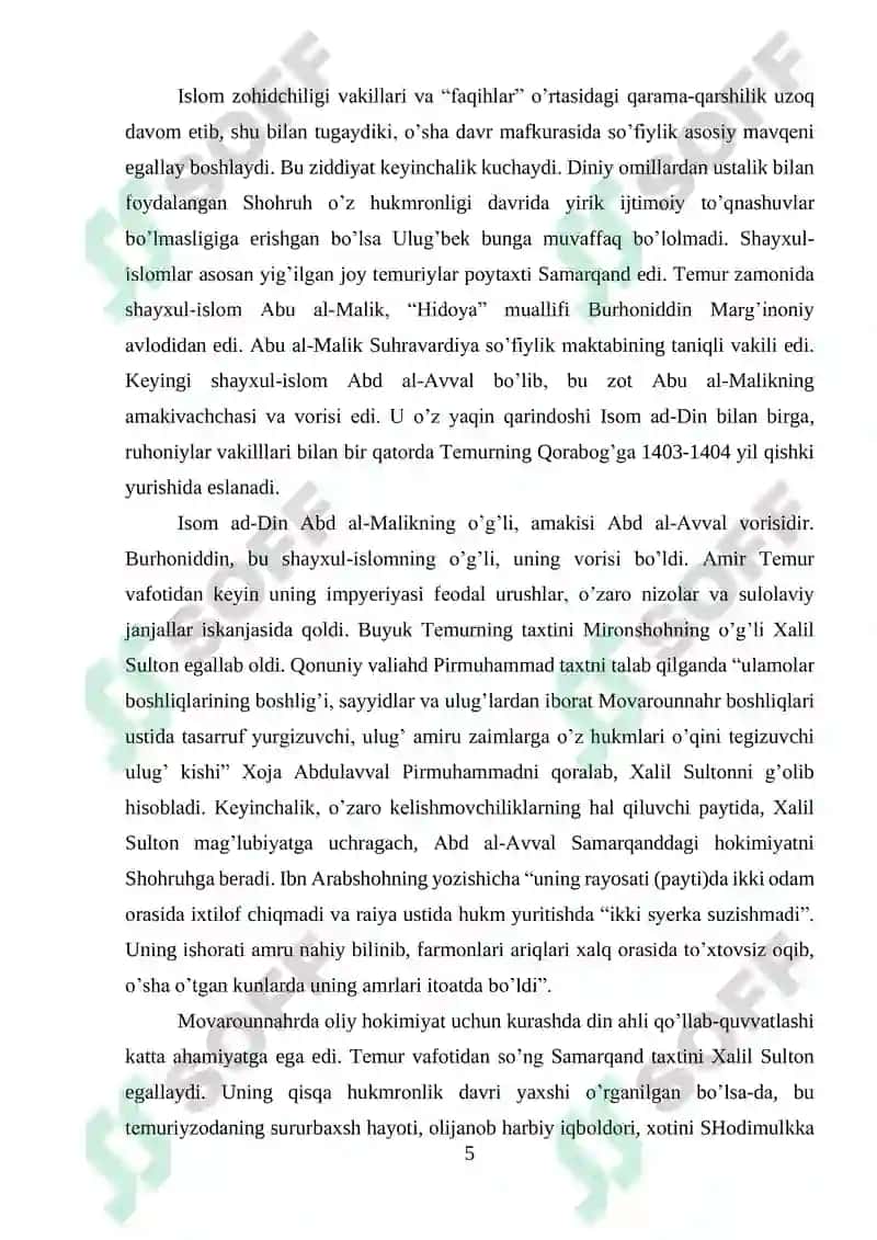 Temuriylar Davlatida Tasavvuf Talimoti 5