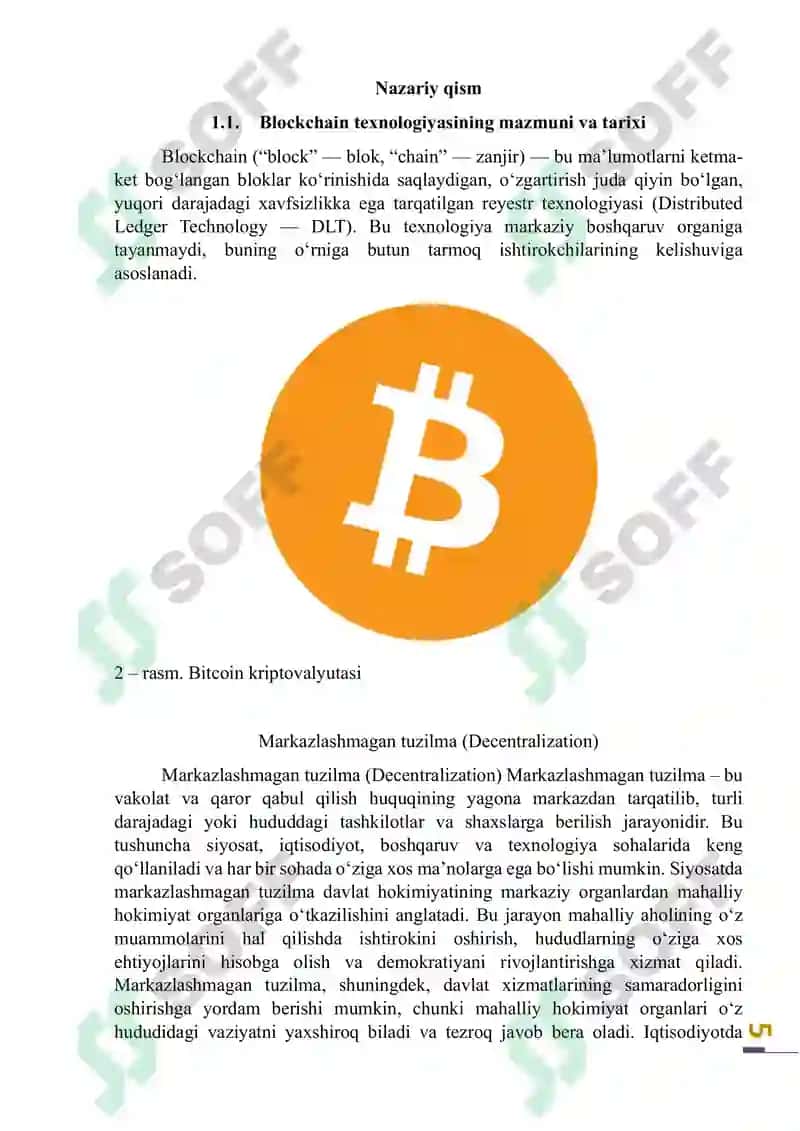 Blockchain texnologiyasi va uning dasturiy ta'minoti 5