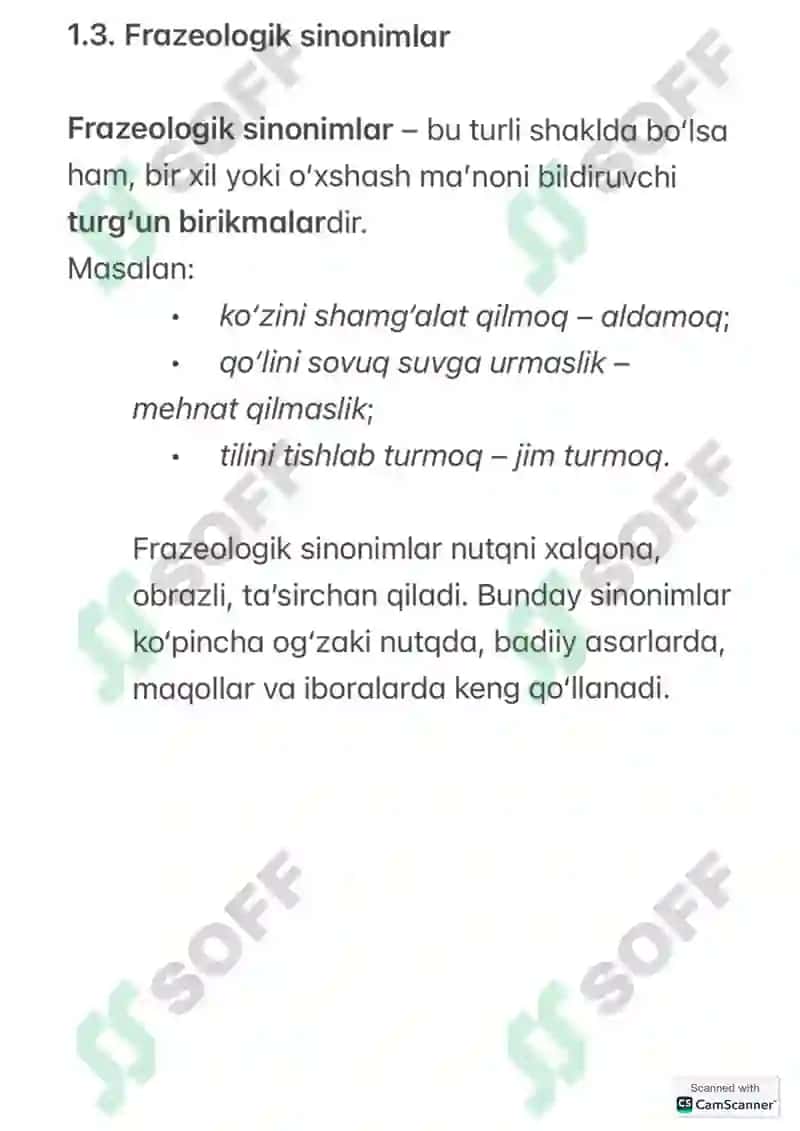 Sinonimiya Hodisasi 5