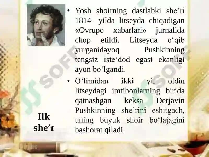 Aleksandr Pushkinning hayoti 5