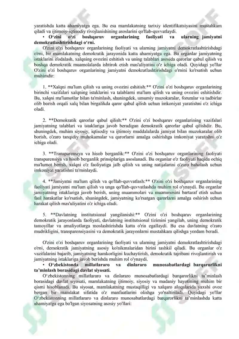 O‘zbekistonning eng yangi tarixi fanining fan sifatida tutgan o‘rni 5
