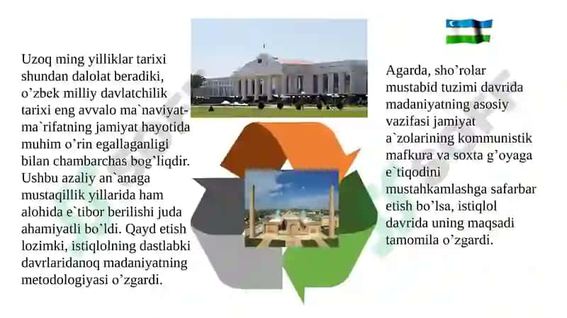 Mustaqillik yillarida O‘zbekistondagi ma’naviy va madaniy taraqqiyot 5