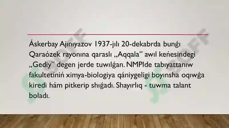 Payğambar Jasındağı Kúyev 5