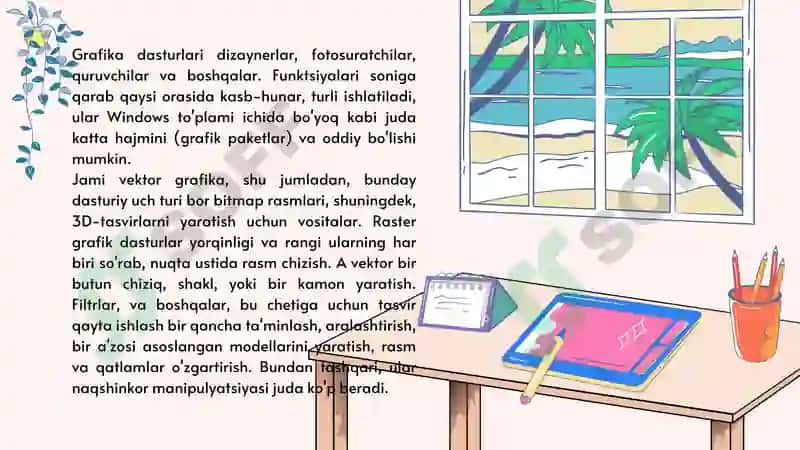 Grafik dasturlar va ularning imkoniyatlari. 5