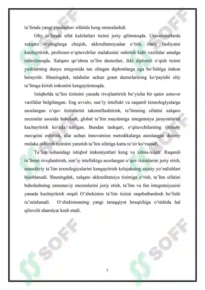 O'zbekistonning yangi tarixi fanidan tayyorlagan MUSTAQIL ISHI 6