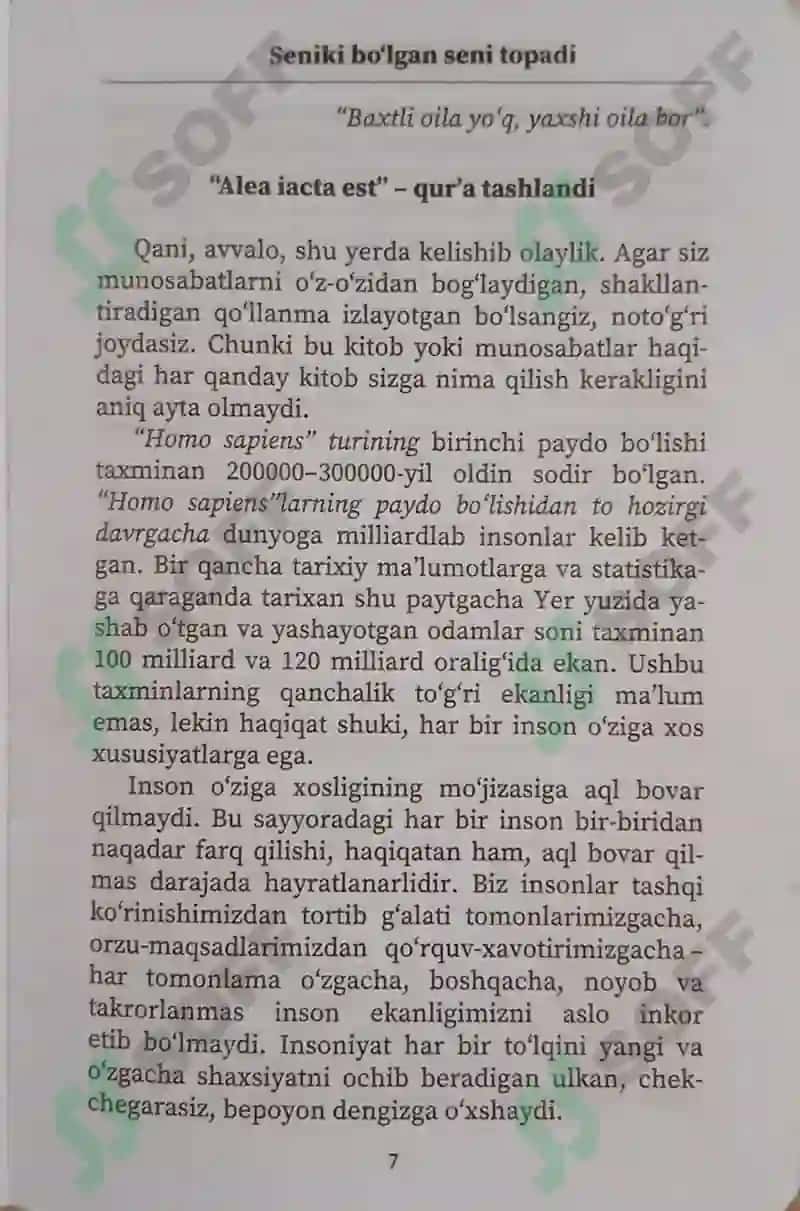 Seniki bolgan seni topadi 6