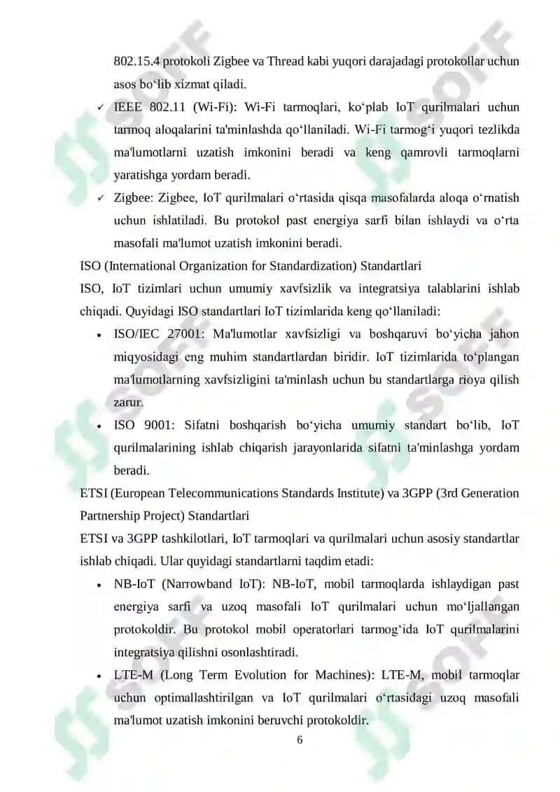 Internet ashyolarining standartlari 6
