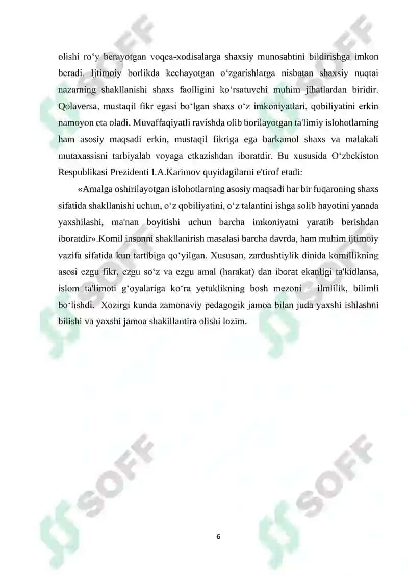 Jamoani tashkil etish va rivojlantirish metodikasi 6