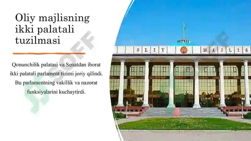 Mustaqillik yillarida davlat boshqaruvi tizimida amalga oshirilgan islohitlar 6