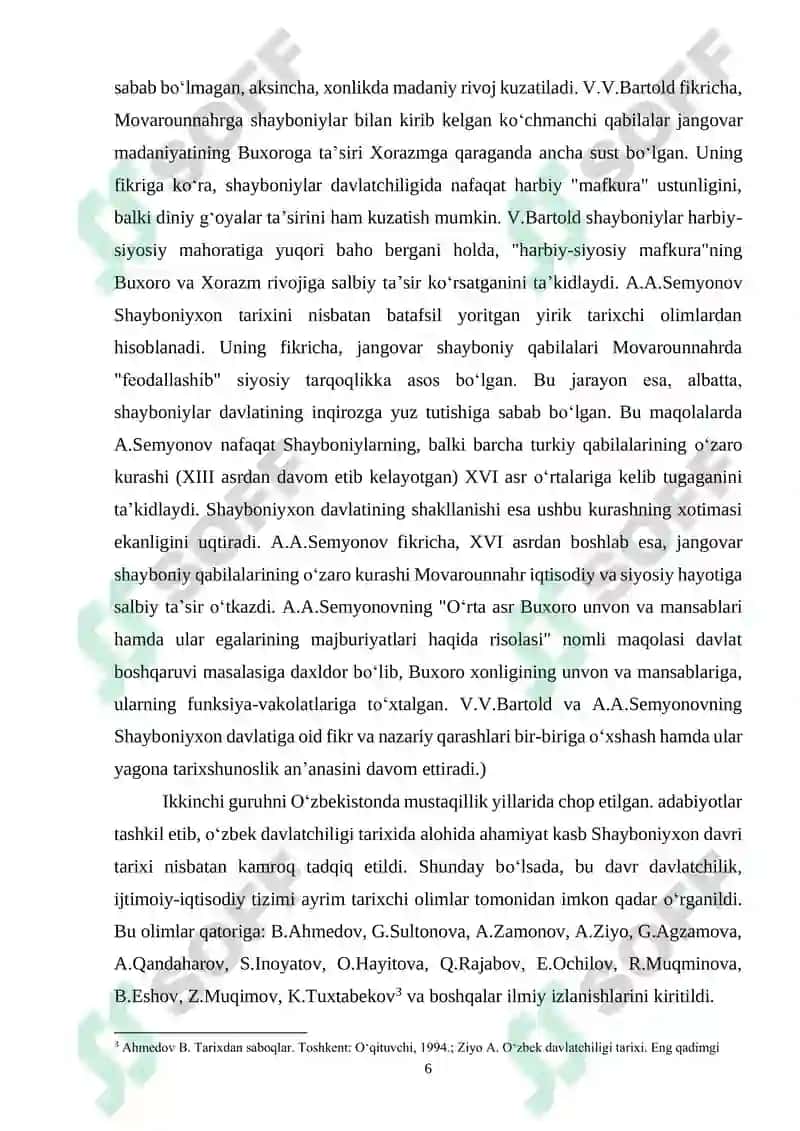 BUXORO XONLIGIDA SHAYBONIYLAR DAVRI 6