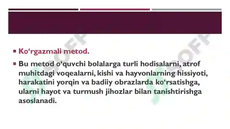 BOLALAR MUSIQIY TA’LIMI METODIKASI 6