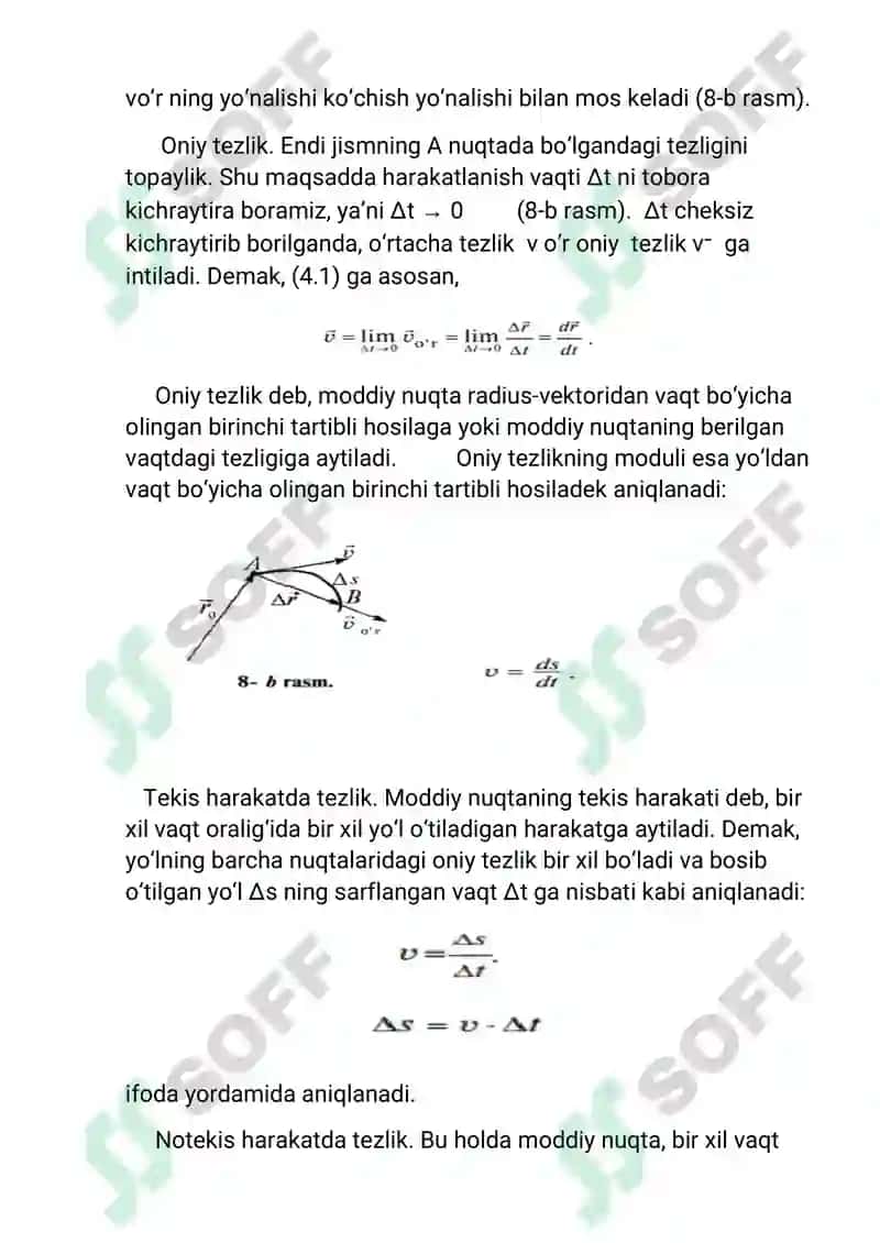 Moddiy nuqta harakati 6
