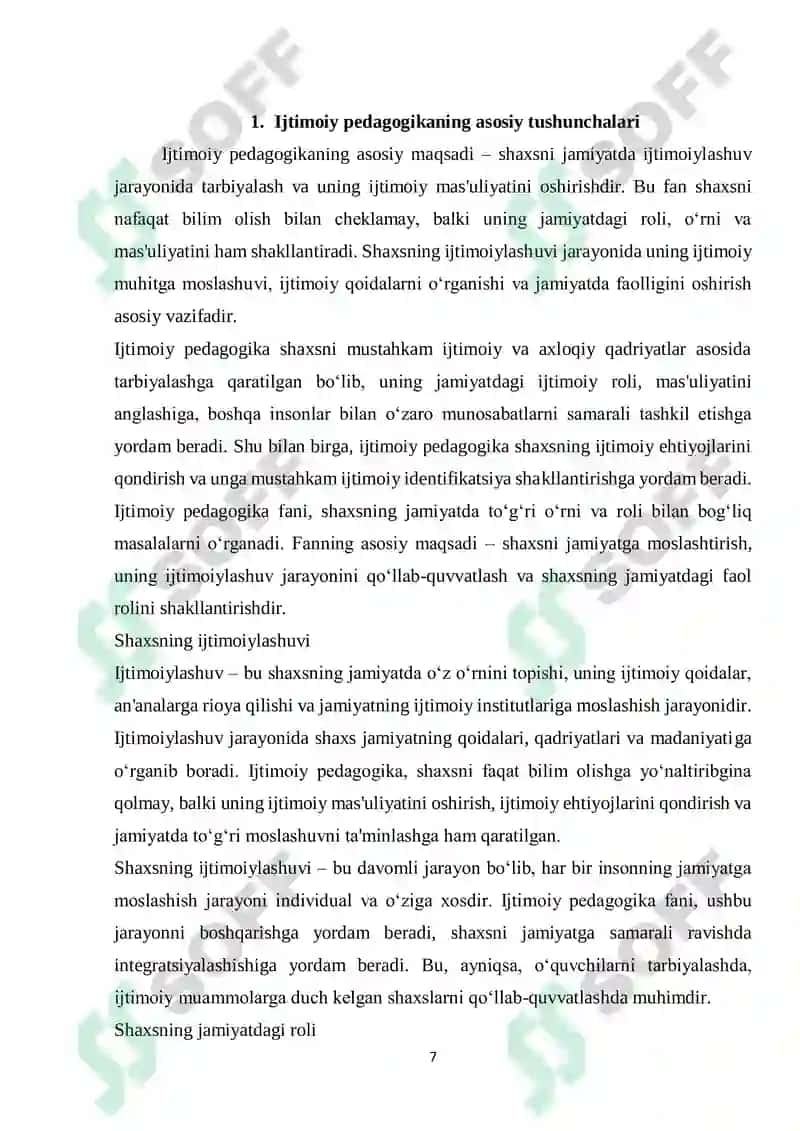 Ijtimoiy Pedagogika Fan va Amaliy Faoliyat 7