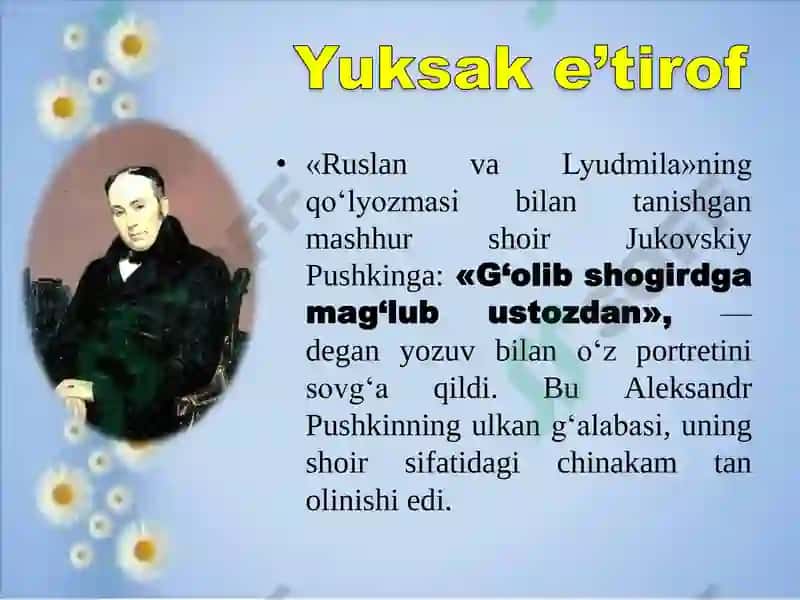 Aleksandr Pushkinning hayoti 7