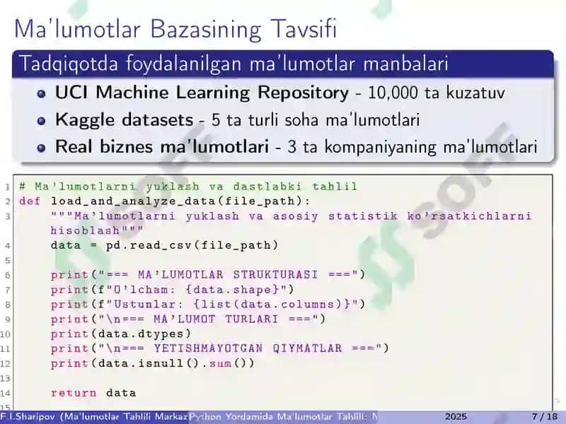 Python malumotlari tahlili 7