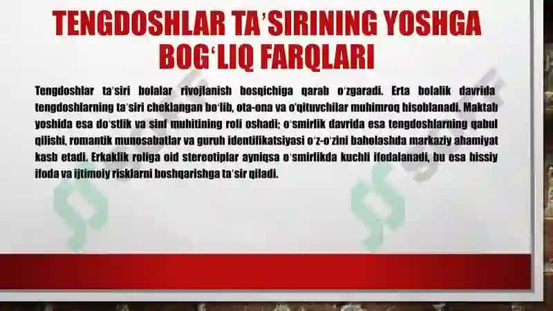 MEN OBRAZI VA OʻZ OʻZINI BAHOLASHDA 7