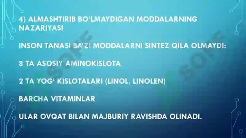 Biokimyo mustaqil ish 7